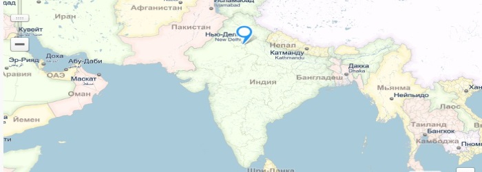 Индия карта